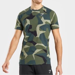 Gymshark workout shirt Camo size medium men’s